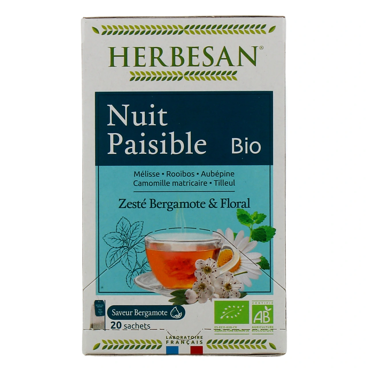 Herbesan Infusion Bio Nuit Paisible - Vue 3