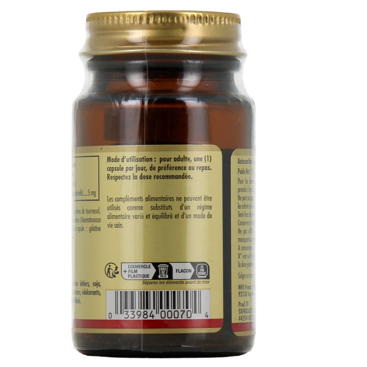 Solgar Astaxanthine 5mg - Vue 3