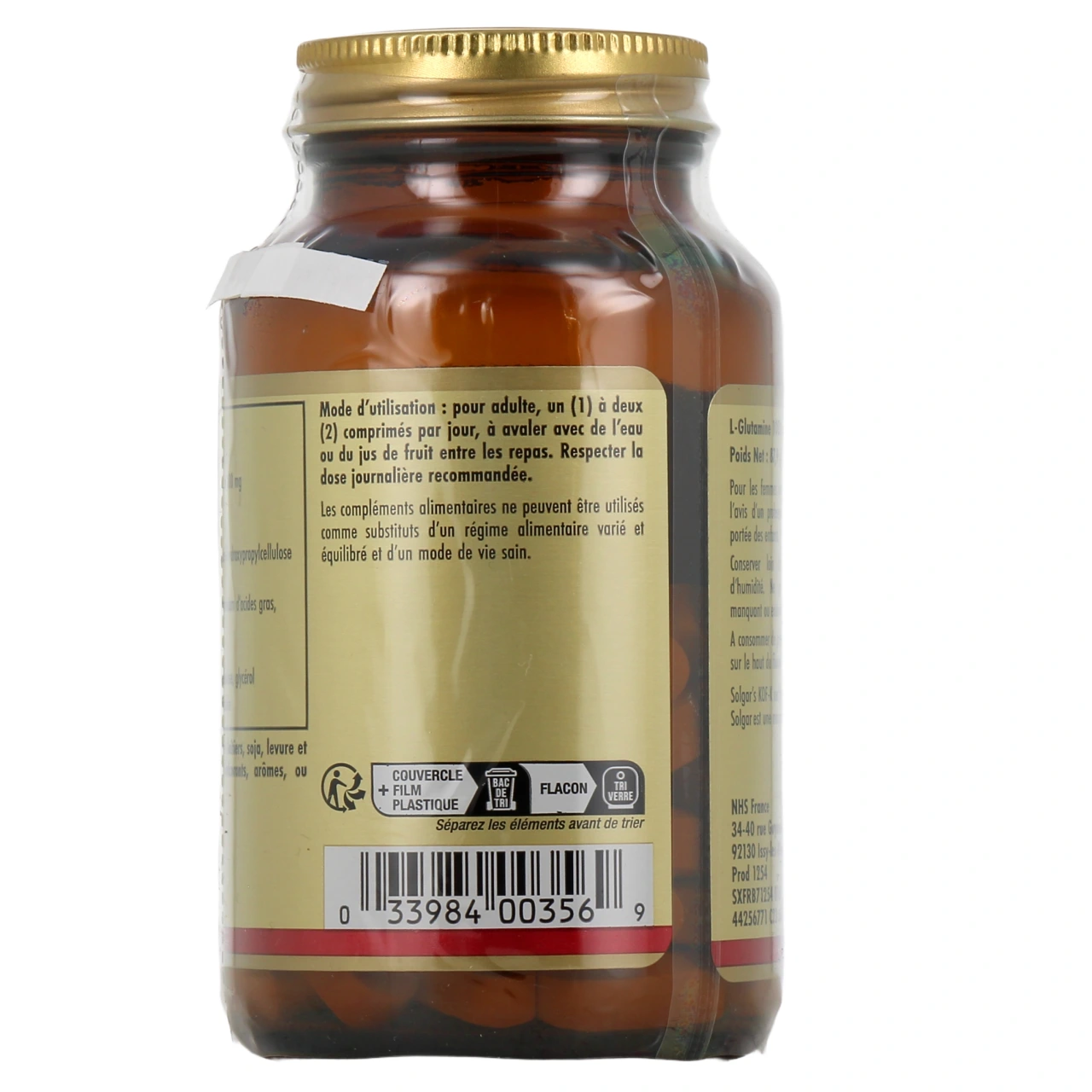 Solgar L-Glutamine - Vue 6