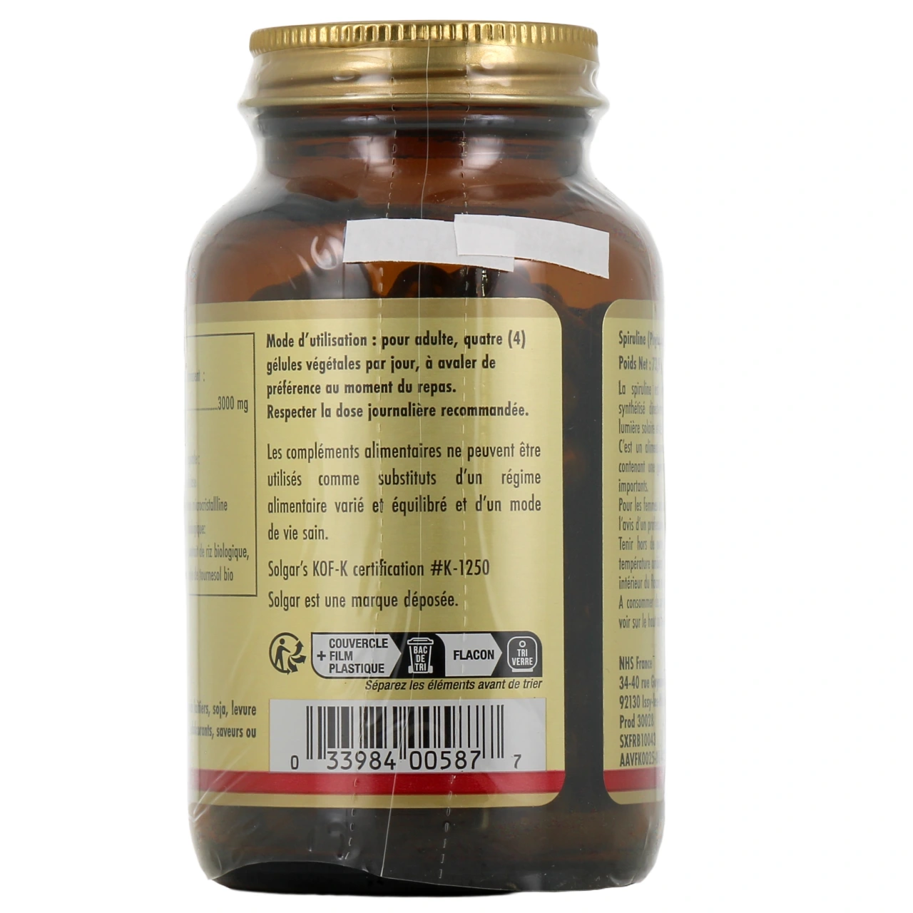 Solgar Spiruline - Vue 3