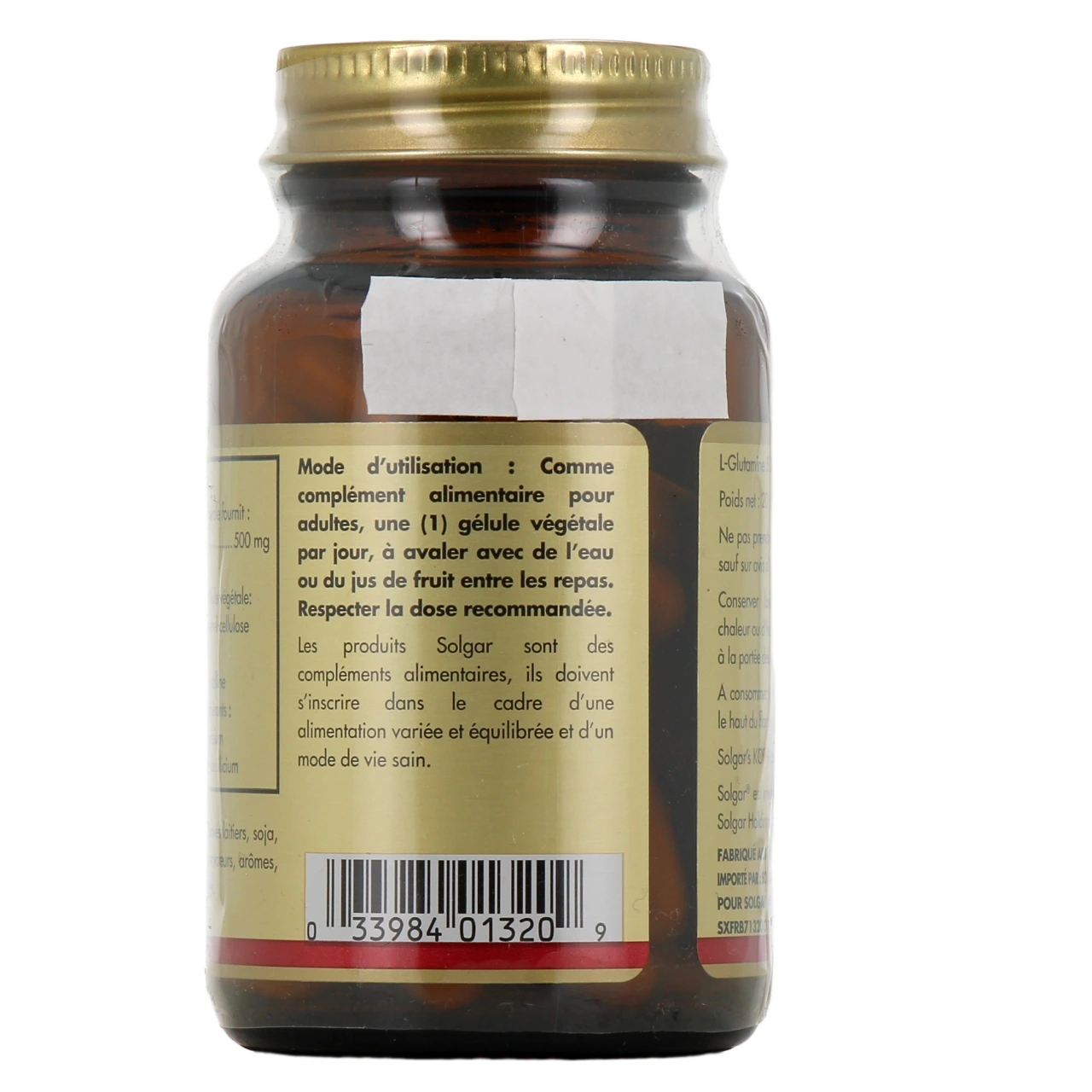 Solgar L-Glutamine - Vue 3