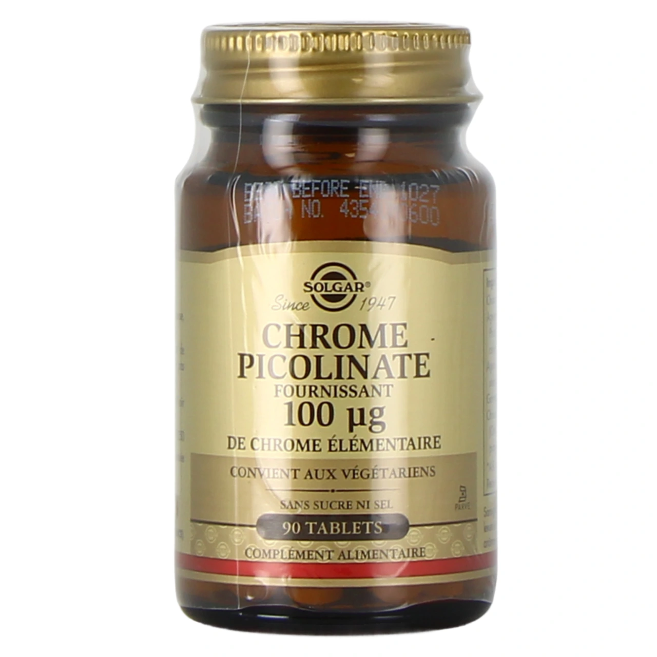 Solgar Chrome Picolinate - Vue 2