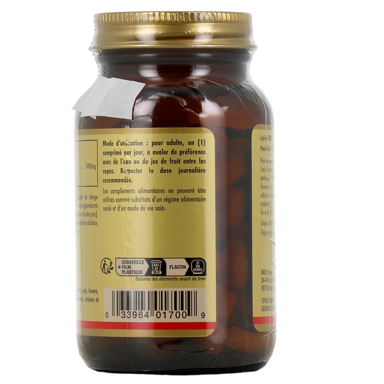 Solgar L-Lysine - Vue 3