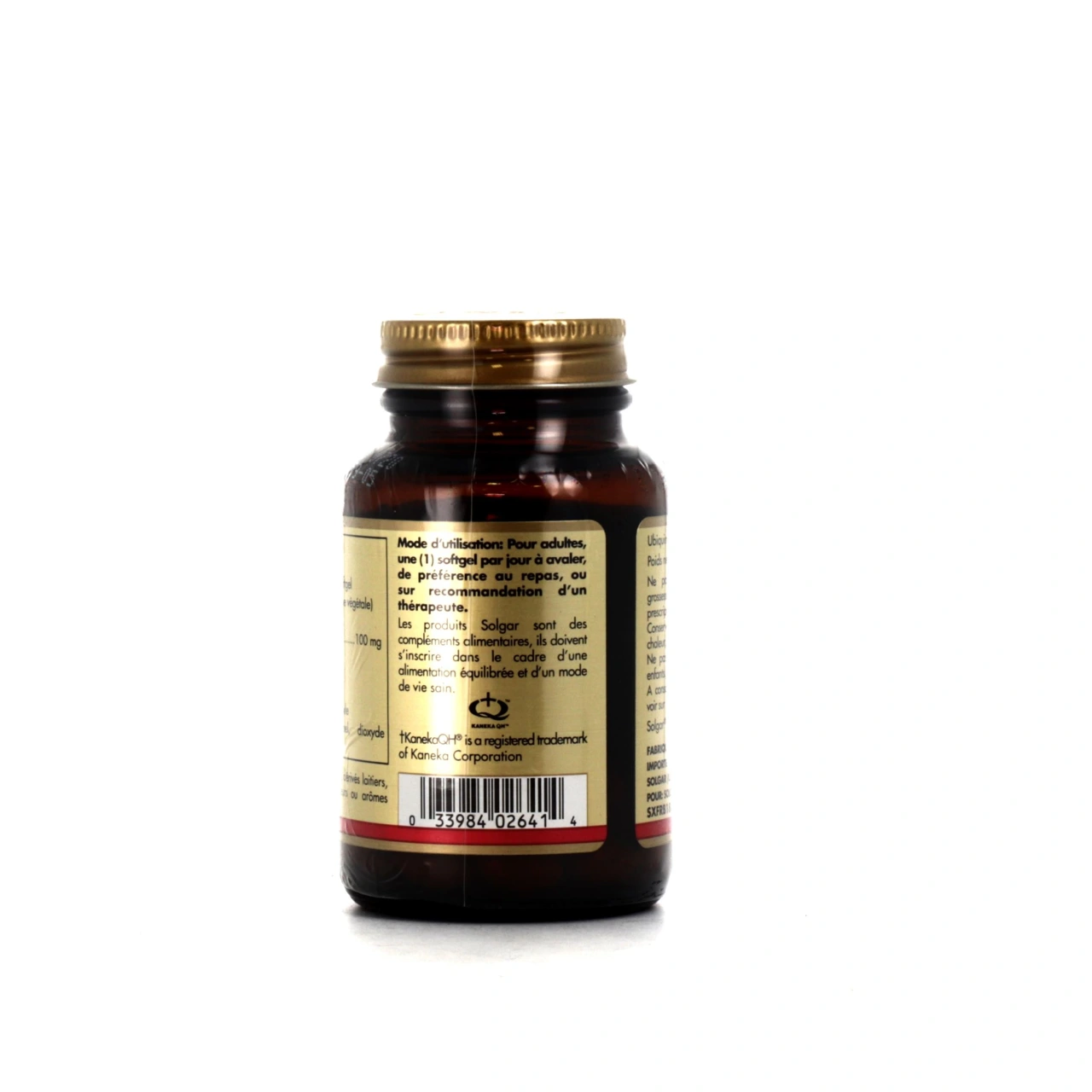 Solgar Ubiquinol 100 mg (Coenzyme Q10) - Vue 2