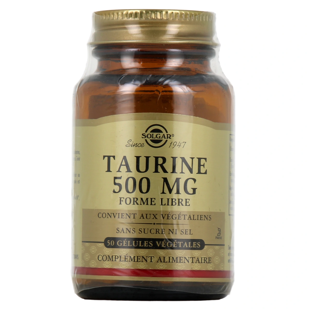Solgar Taurine 500mg - Vue 2