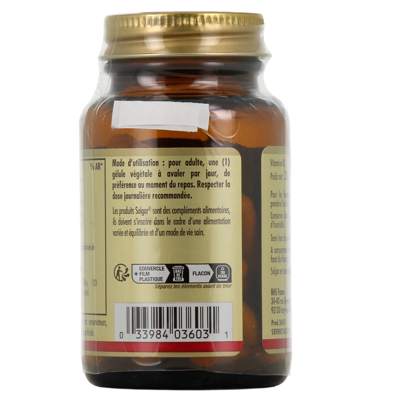 Solgar Vitamine K2 - Vue 3
