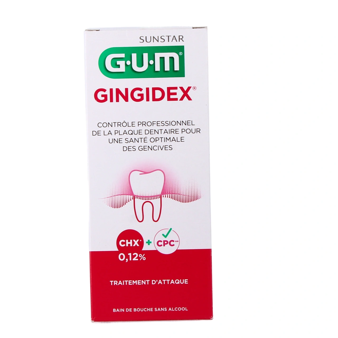 Gum Gingidex Bain de bouche 0,12 % Traitement d'Attaque - Vue 3