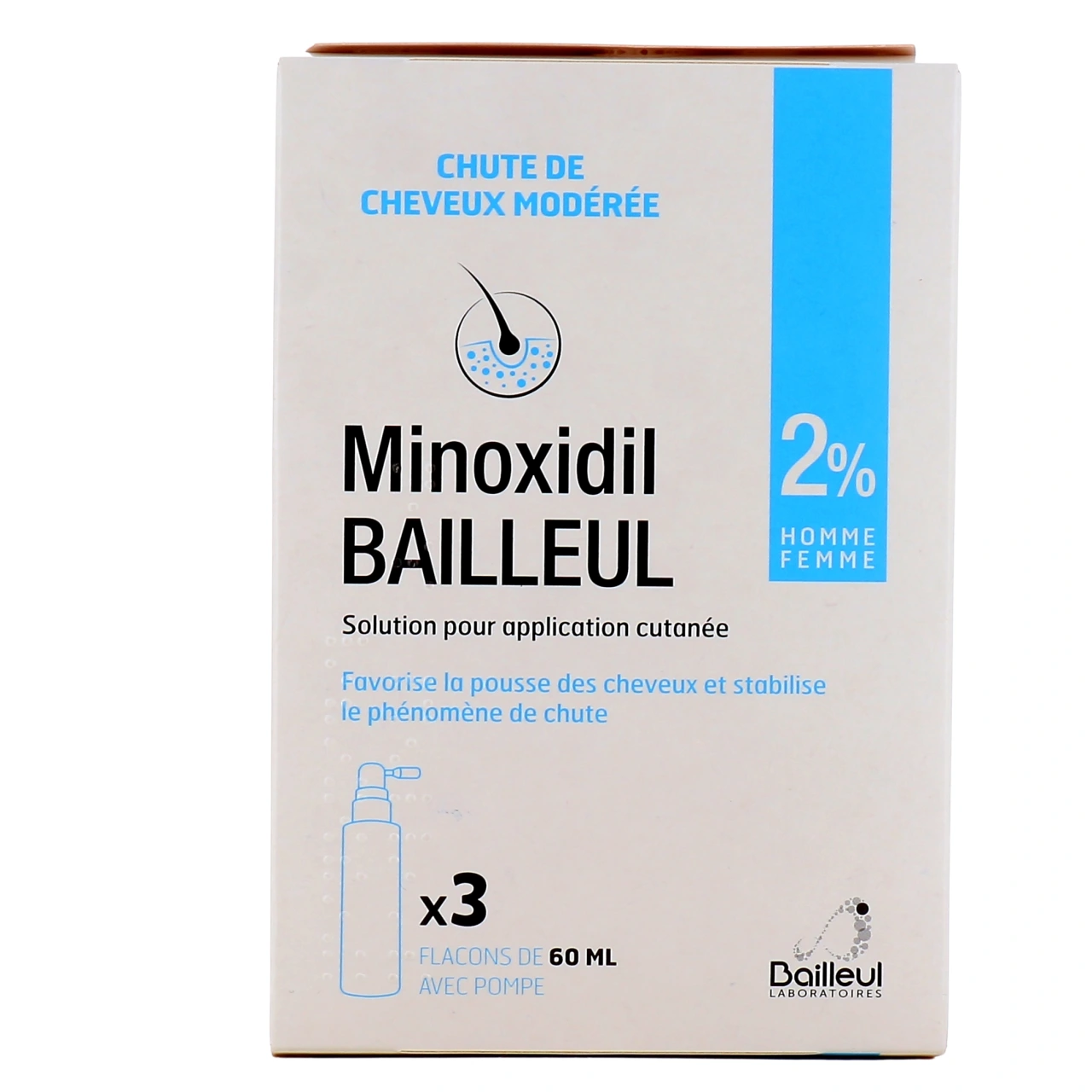 Minoxidil 2% 3x60 ml - Vue 3