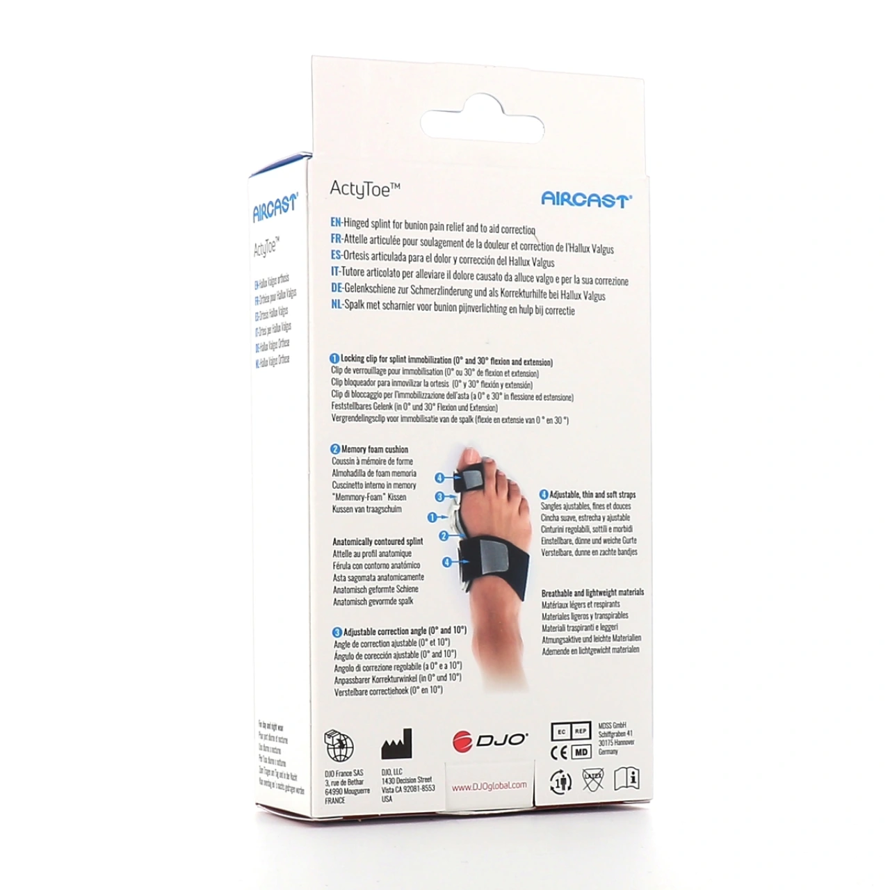 Attelle Aircast ActyToe Orthèse Hallux Valgus - Vue 2