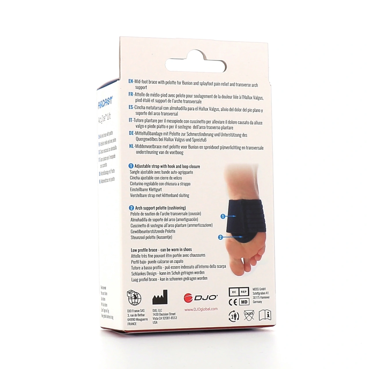 Donjoy Aircast ActyToe Lift Attelle de Médio-pied - Vue 2