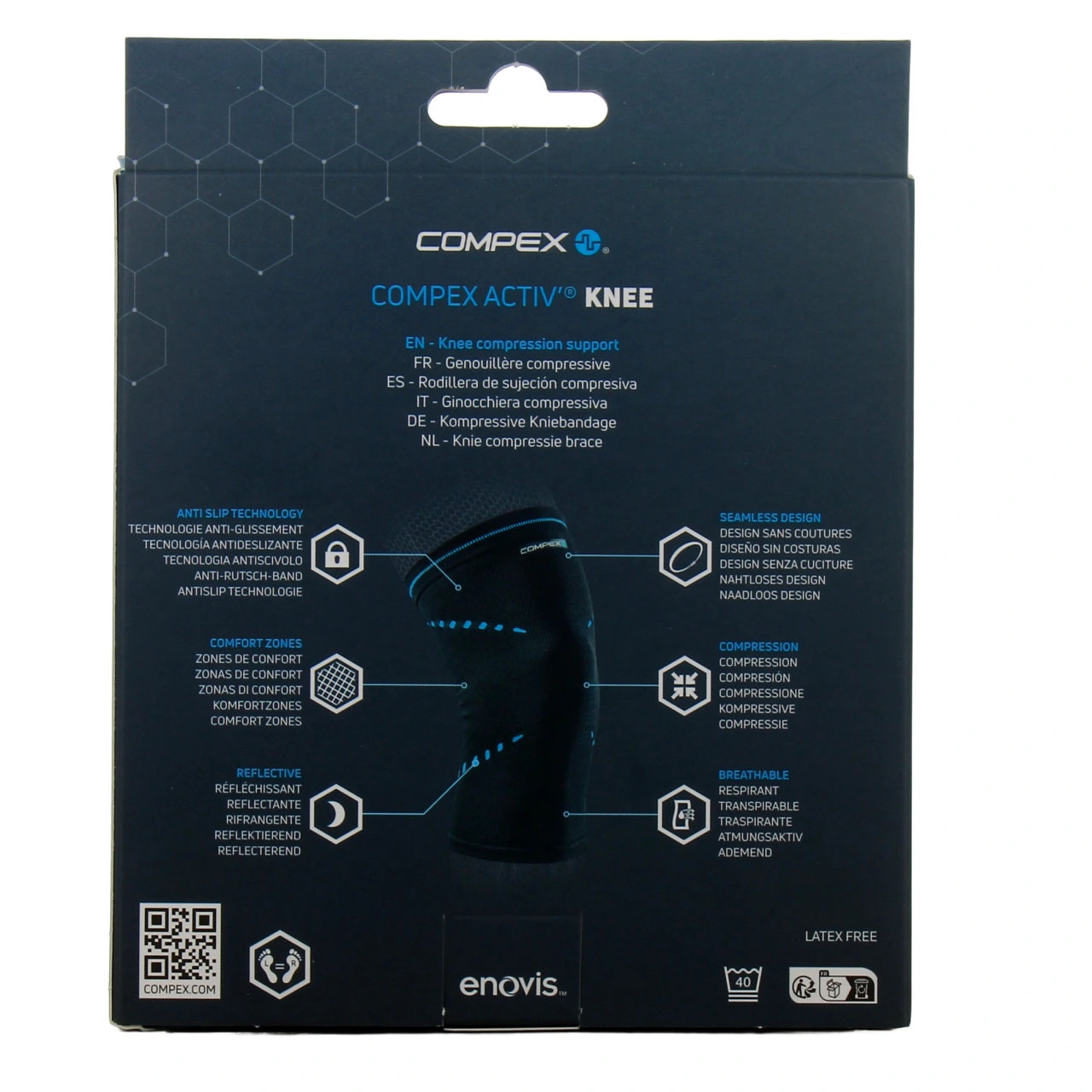 Compex Activ' Knee Genouillère Compressive - Vue 3