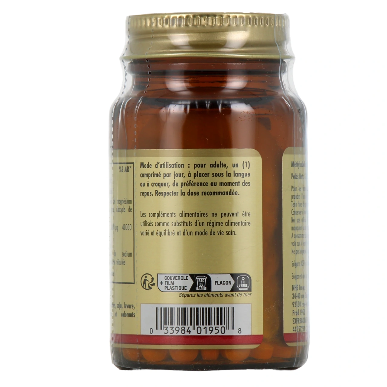 Solgar Méthylcobalamine Vitamine B12 - Vue 3
