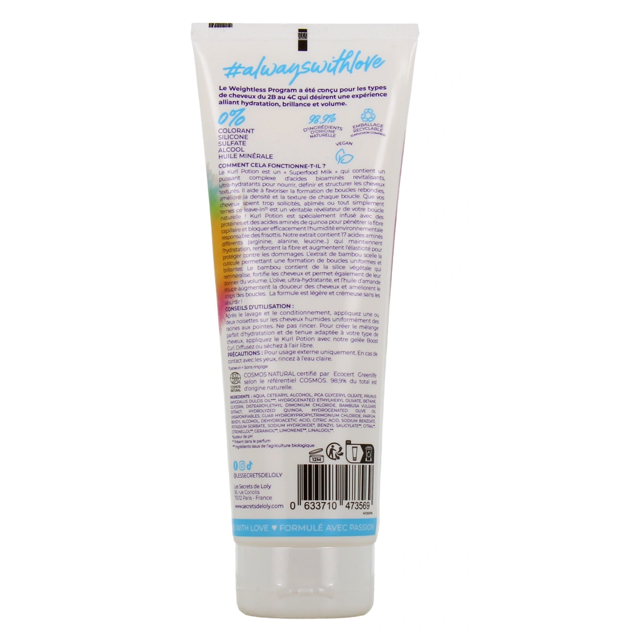 Les Secrets de Loly Kurl Potion Lait Capillaire - Vue 3