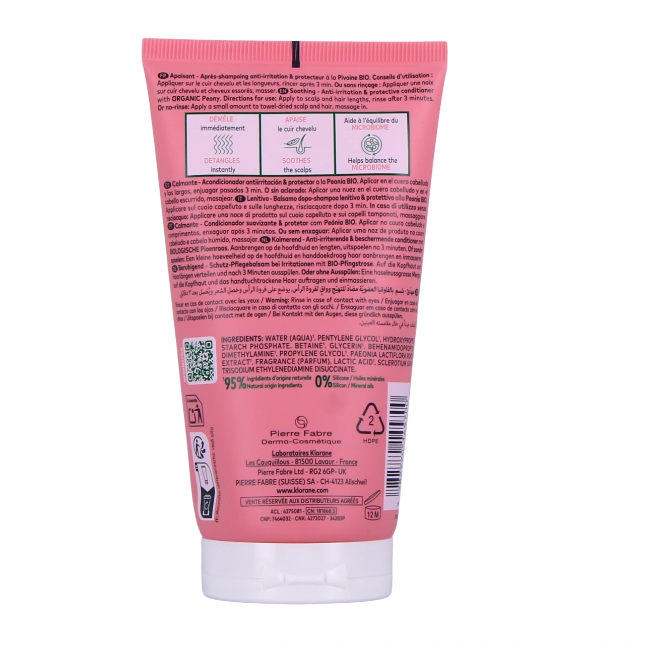 Klorane Après-Shampoing à la Pivoine Bio - Vue 3