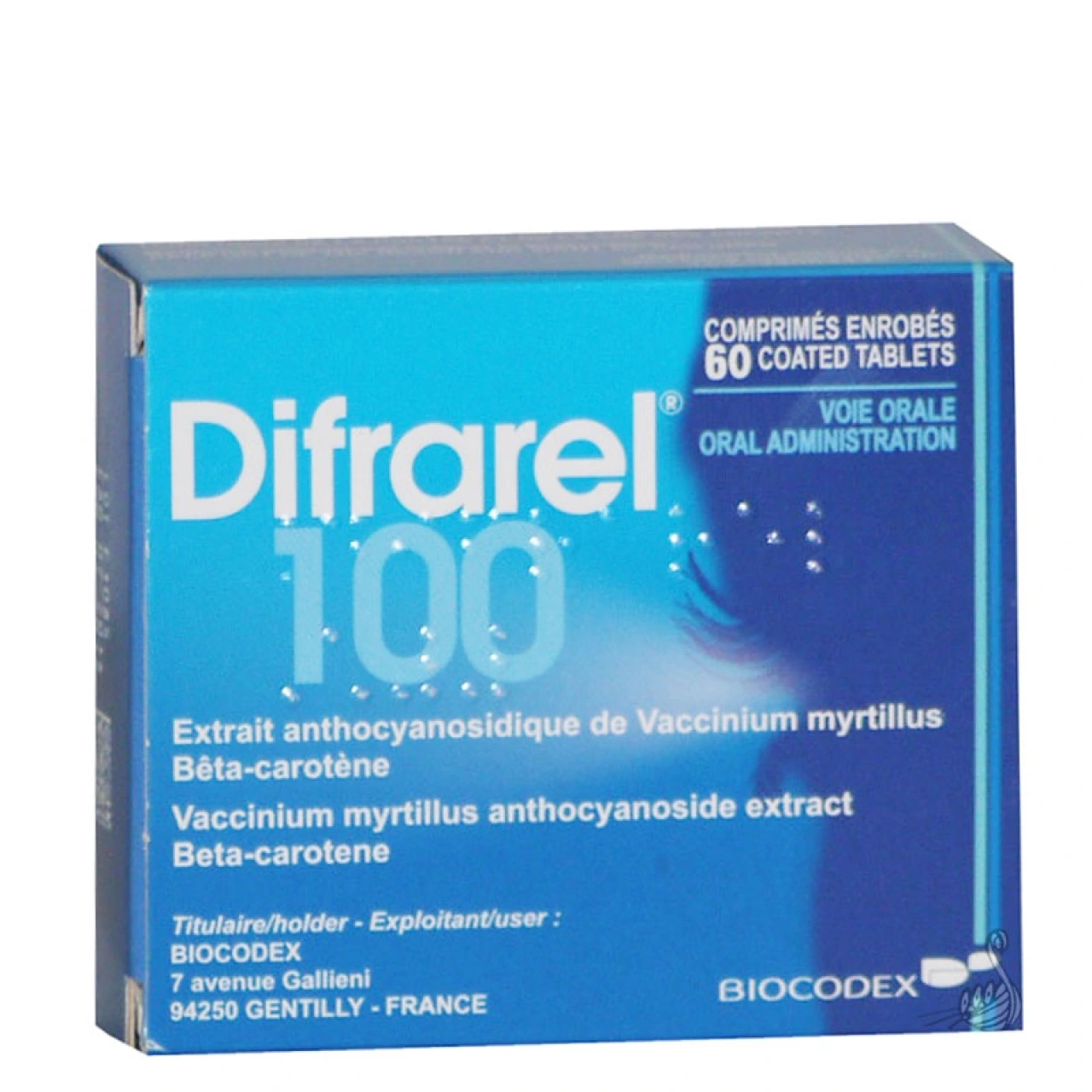 Difrarel 100 mg - Vue 4