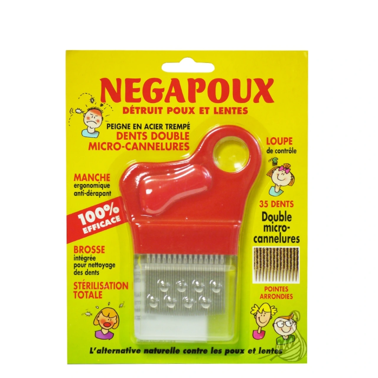 Negapoux Peigne Anti-Poux et Anti-Lentes - Roseane