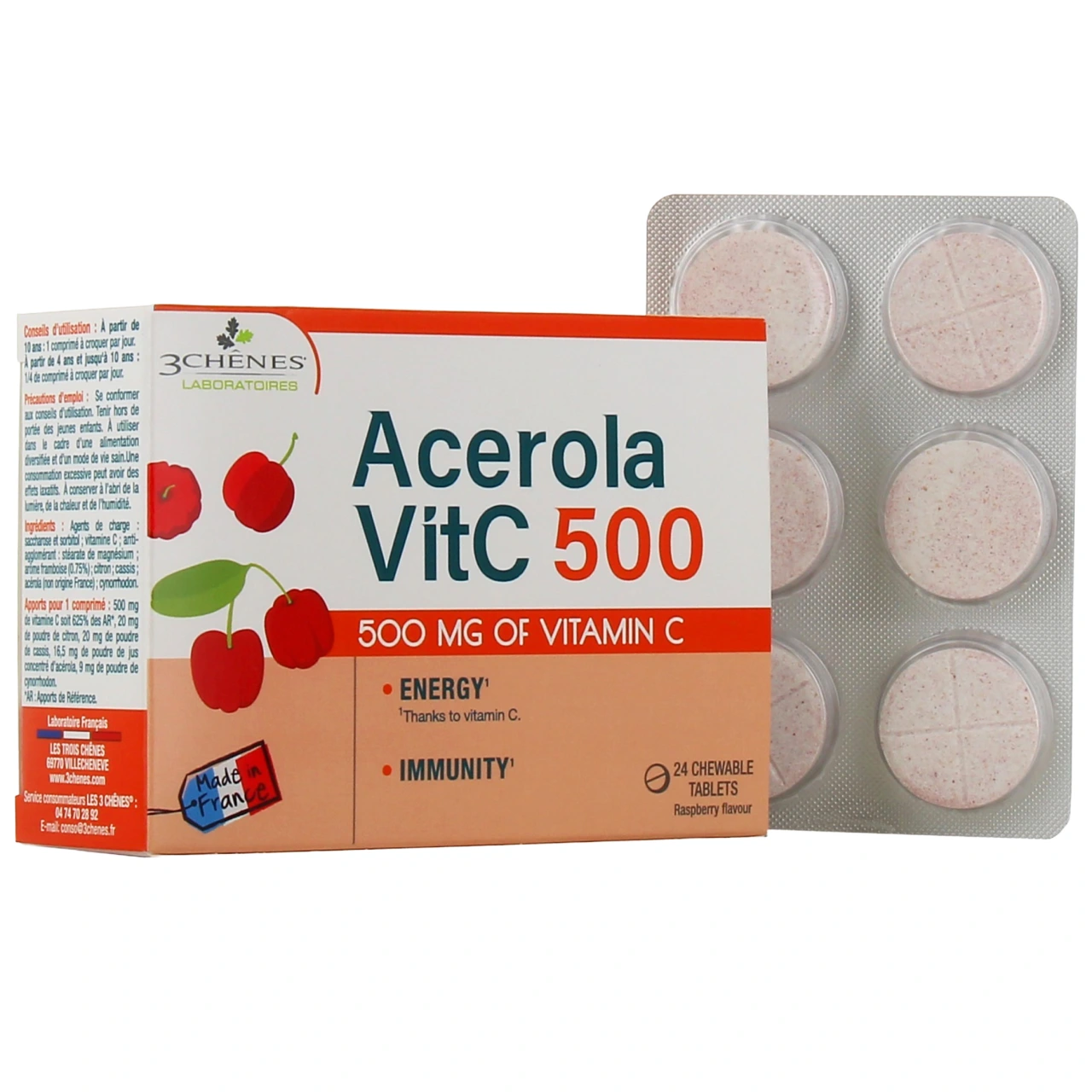 3 Chênes Acérola Vitamine C 500 - Vue 4