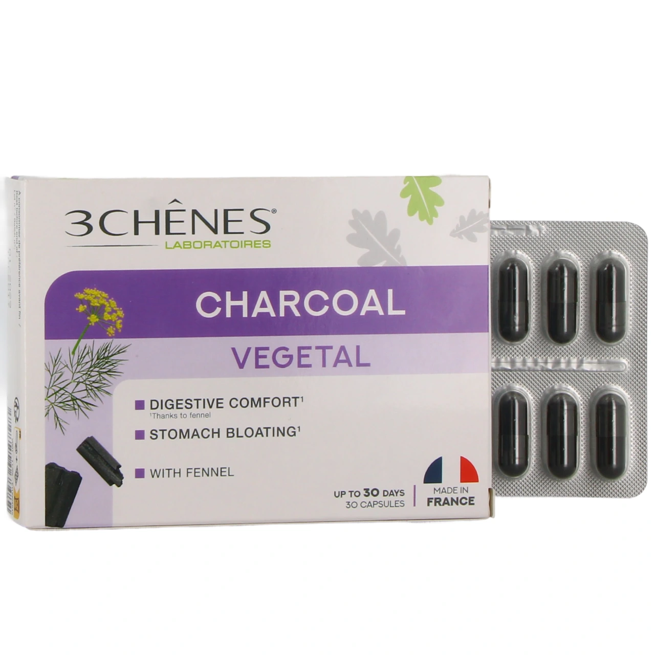 3 Chênes Charbon Végétal - 3 Chênes