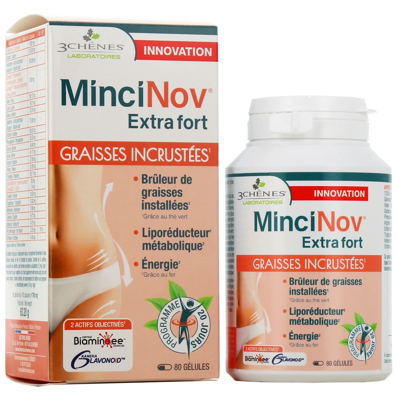 3 Chênes Mincinov Extra Fort Graisses incrustées - 3 Chênes