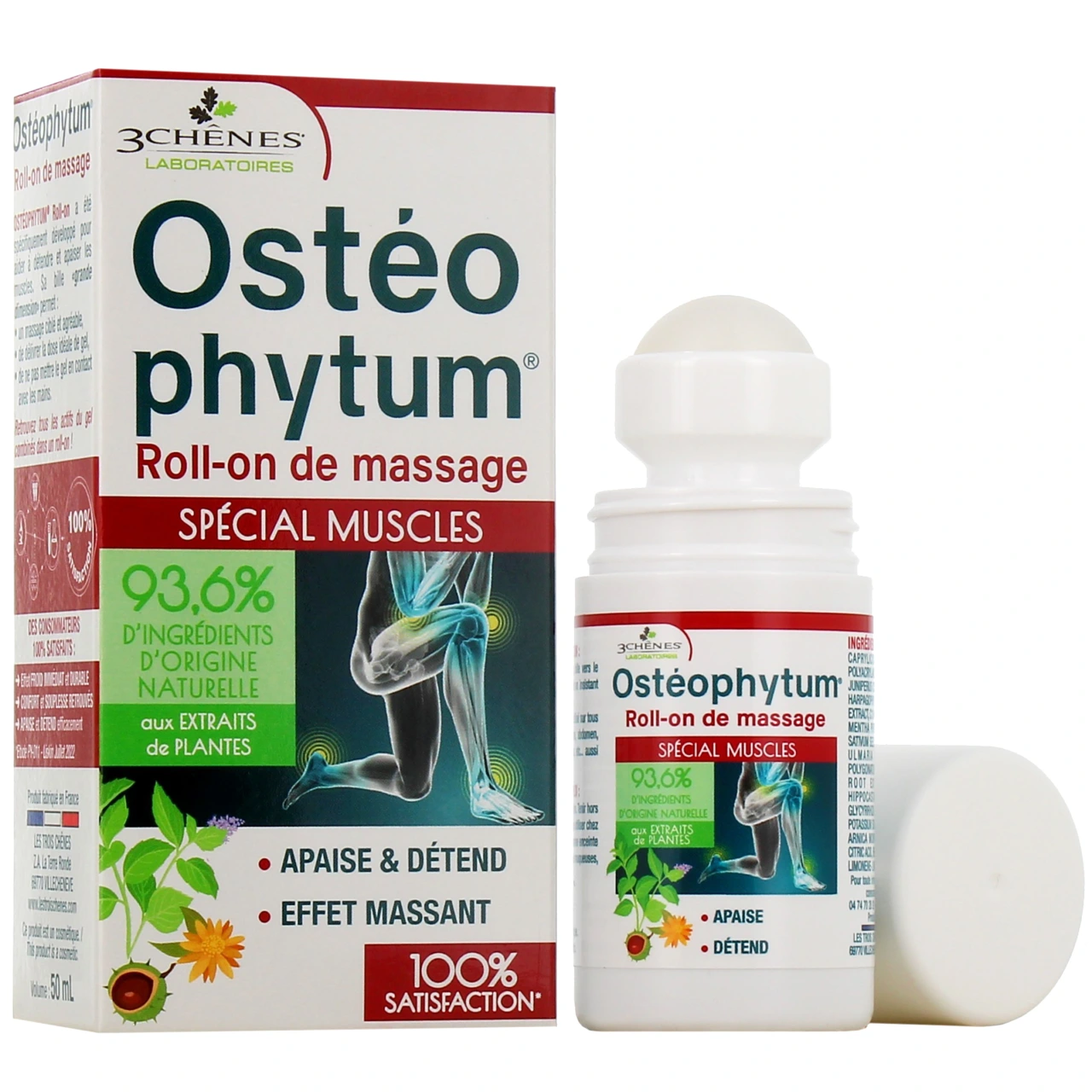 3 Chênes Osteophytum Roll-on Spécial Muscles - 3 Chênes