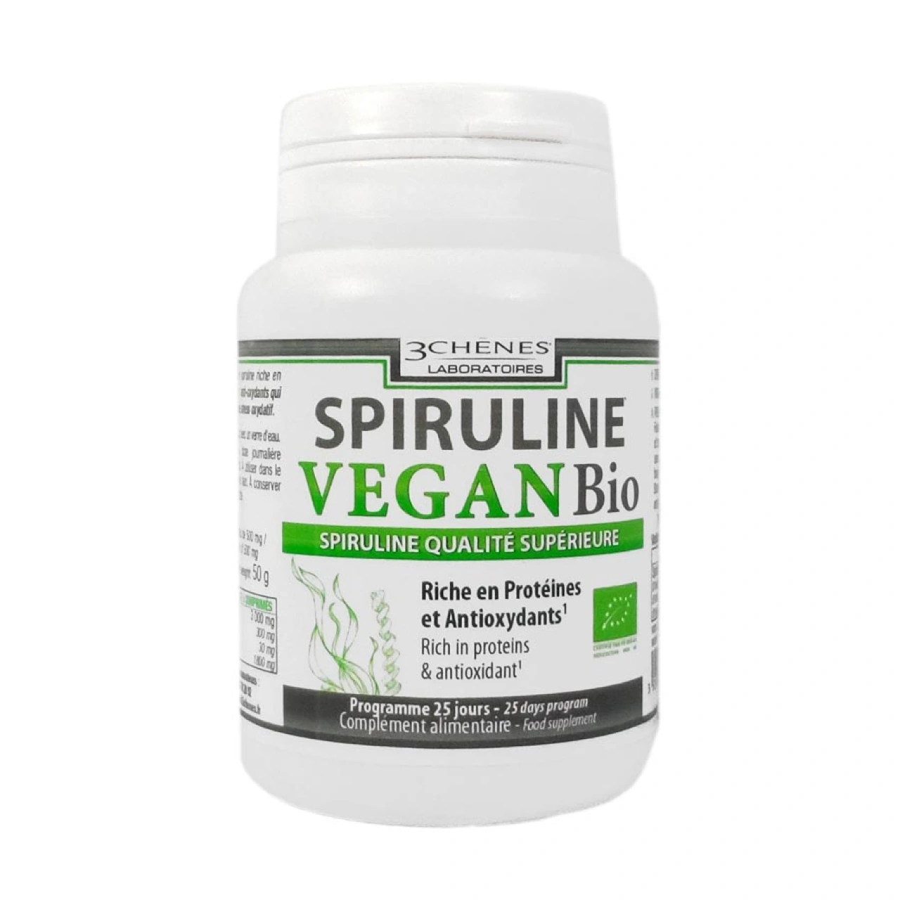 3 Chênes Spiruline Vegan Bio - Vue 5