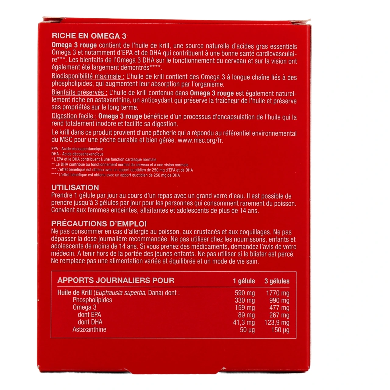 New Nordic Omega 3 Rouge - Vue 3