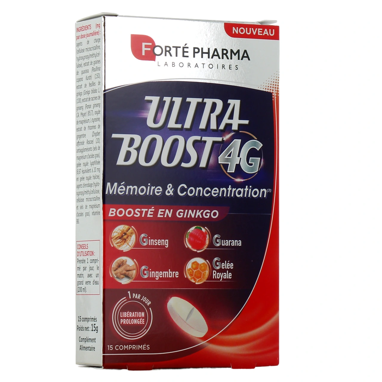 Forté Pharma Ultra Boost 4G Mémoire & Concentration - Vue 2