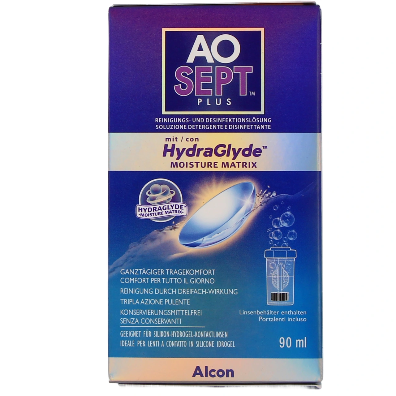 Aosept Plus Hydraglyde Solution Lentilles - Vue 9