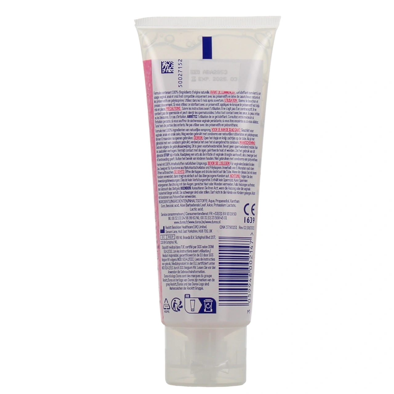 Durex Gel Lubrifiant Natural Extra Sensitive - Vue 3