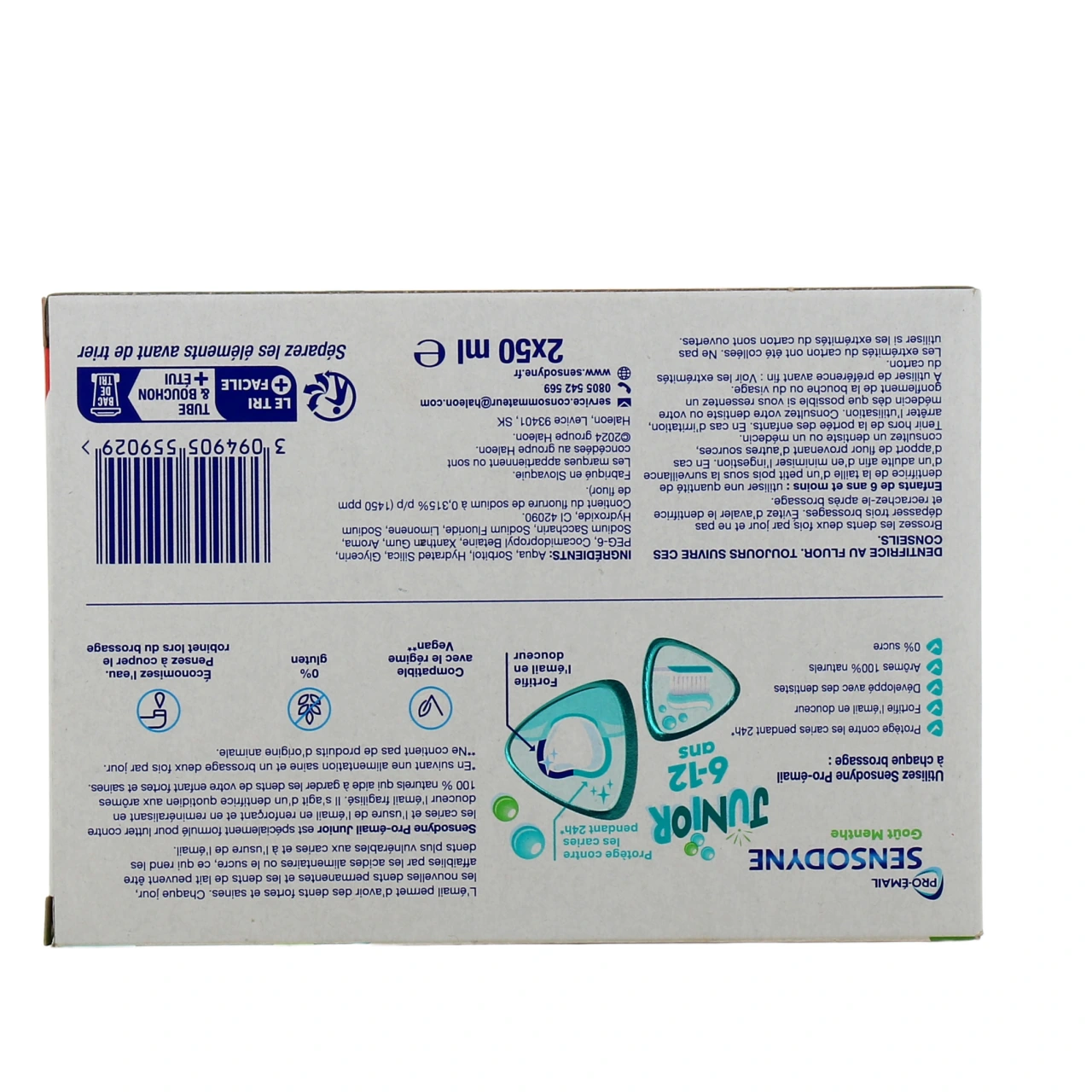 Sensodyne Junior Pro-émail Dentifrice 6-12 ans - Vue 6