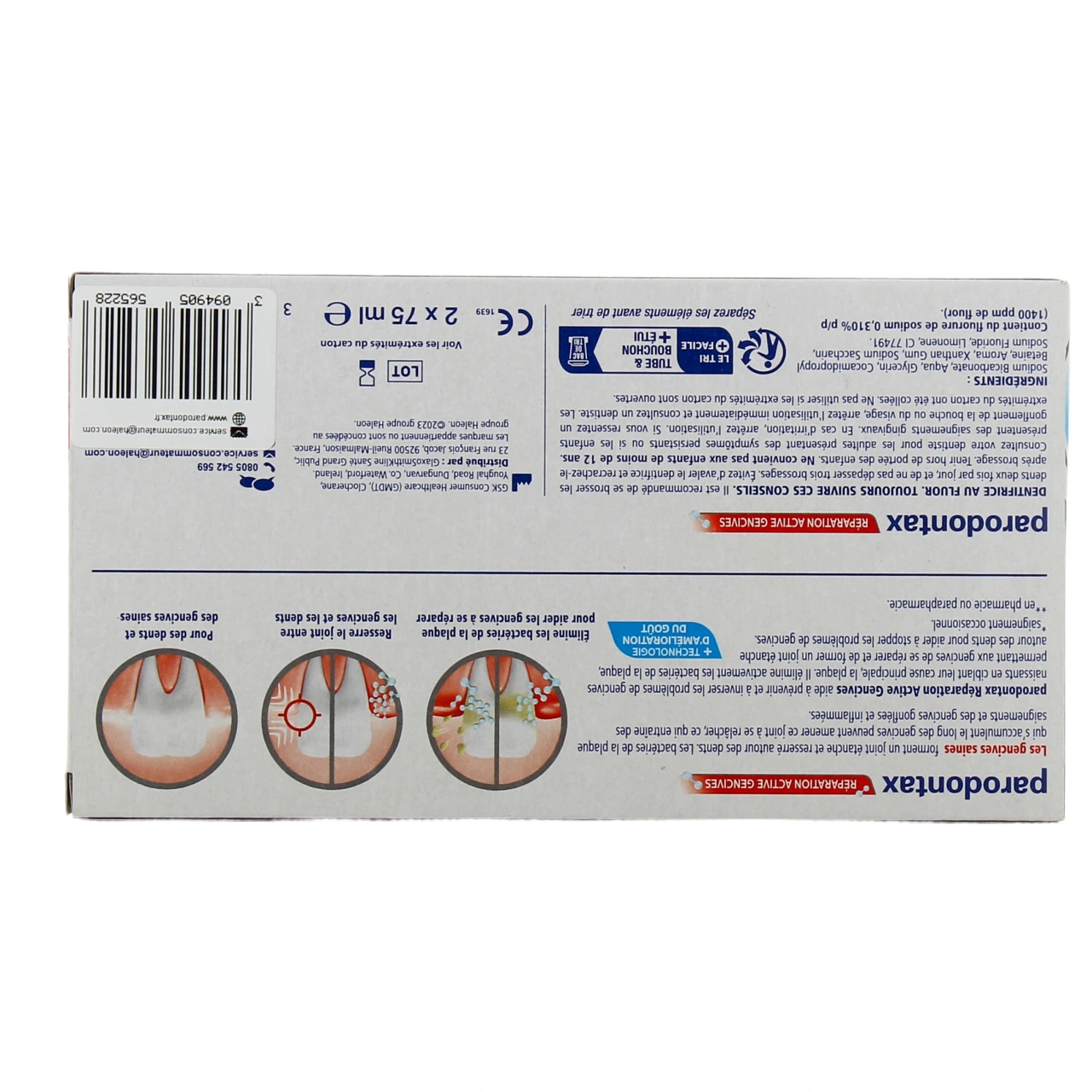 Parodontax Dentifrice Réparation Active Gencives - Vue 12