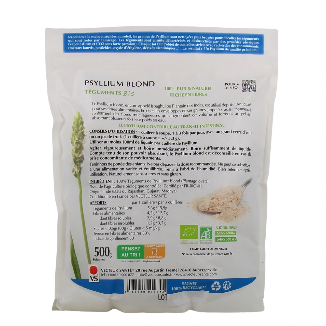 Vecteur Santé Psyllium Blond Bio - Vue 9