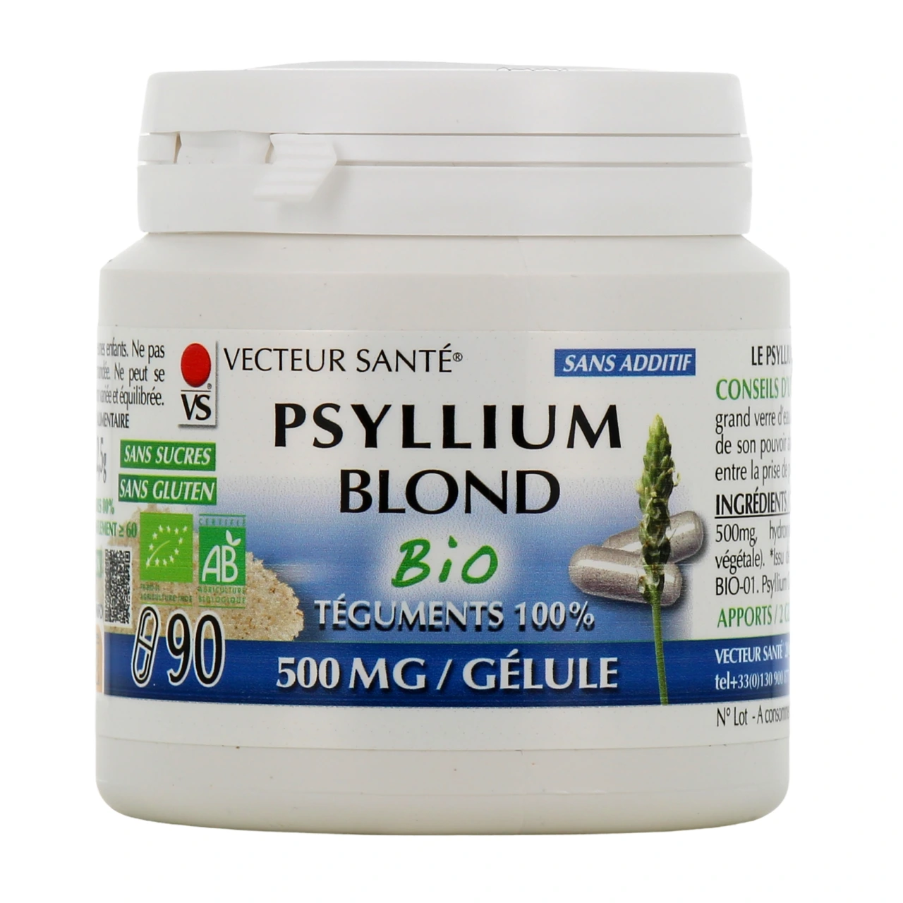 Vecteur Santé Psyllium Blond Bio - Vue 2
