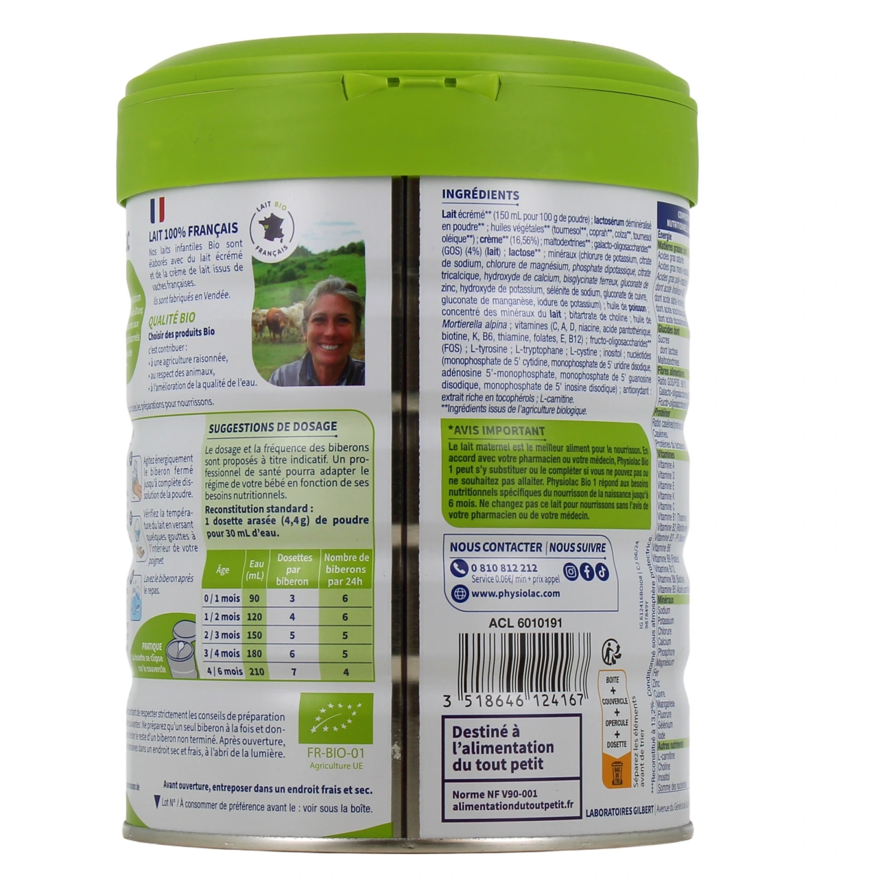 Physiolac Bio Lait 1er âge - Vue 6