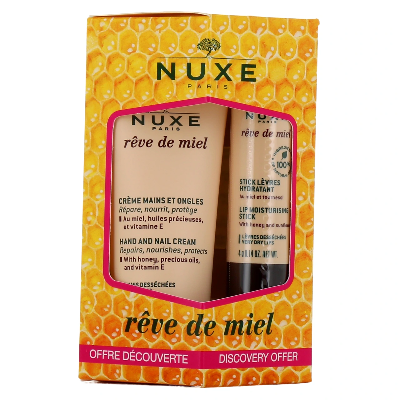Nuxe Rêve de Miel Crème Mains et Ongles + Stick Lèvres Hydratant - Vue 2