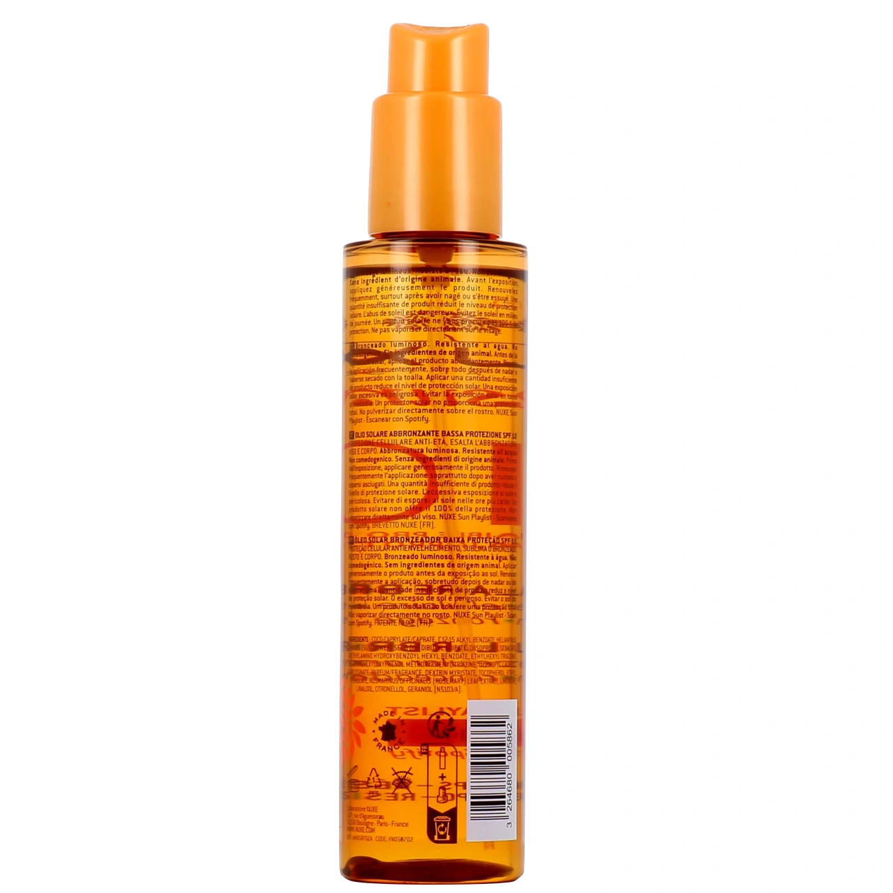 Nuxe Sun Huile Bronzante SPF 10 - Vue 3