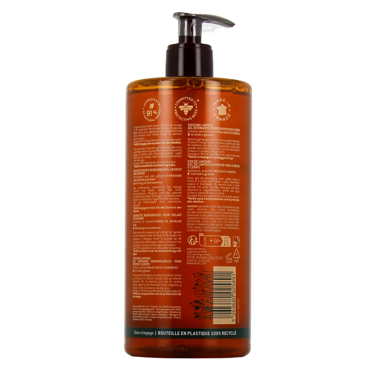 Nuxe Rêve de Miel Gel Lavant Surgras Visage et Corps - Vue 3