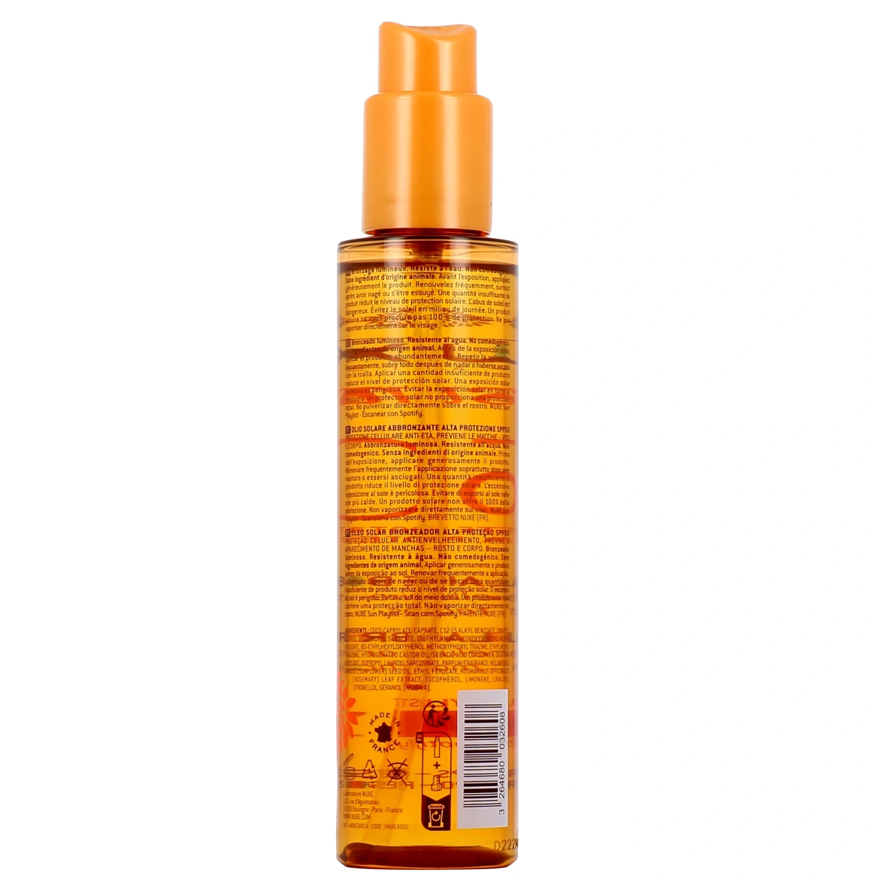 Nuxe Sun Huile Bronzante SPF 50 - Vue 3
