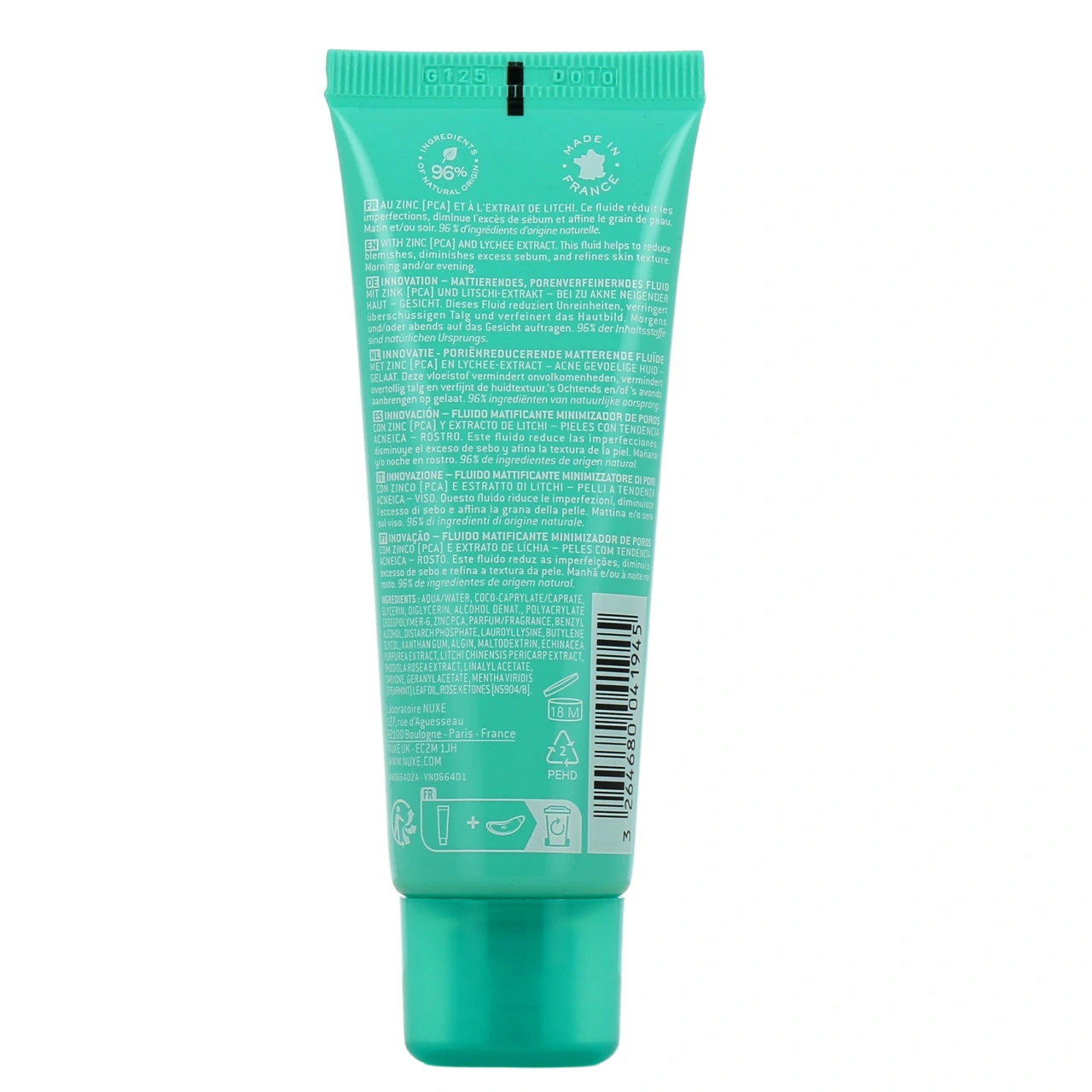 Nuxe Zinc Power Fluide Matifiant - Vue 3