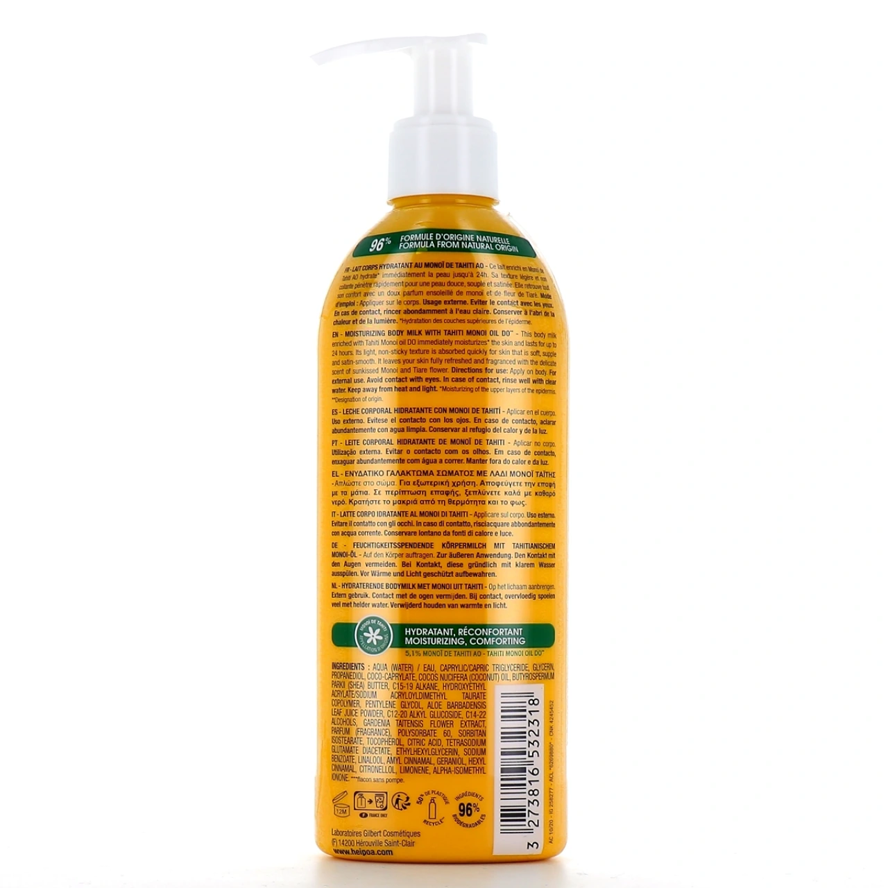 Hei Poa Lait Corps Hydratant Monoï de Tahiti - Vue 2