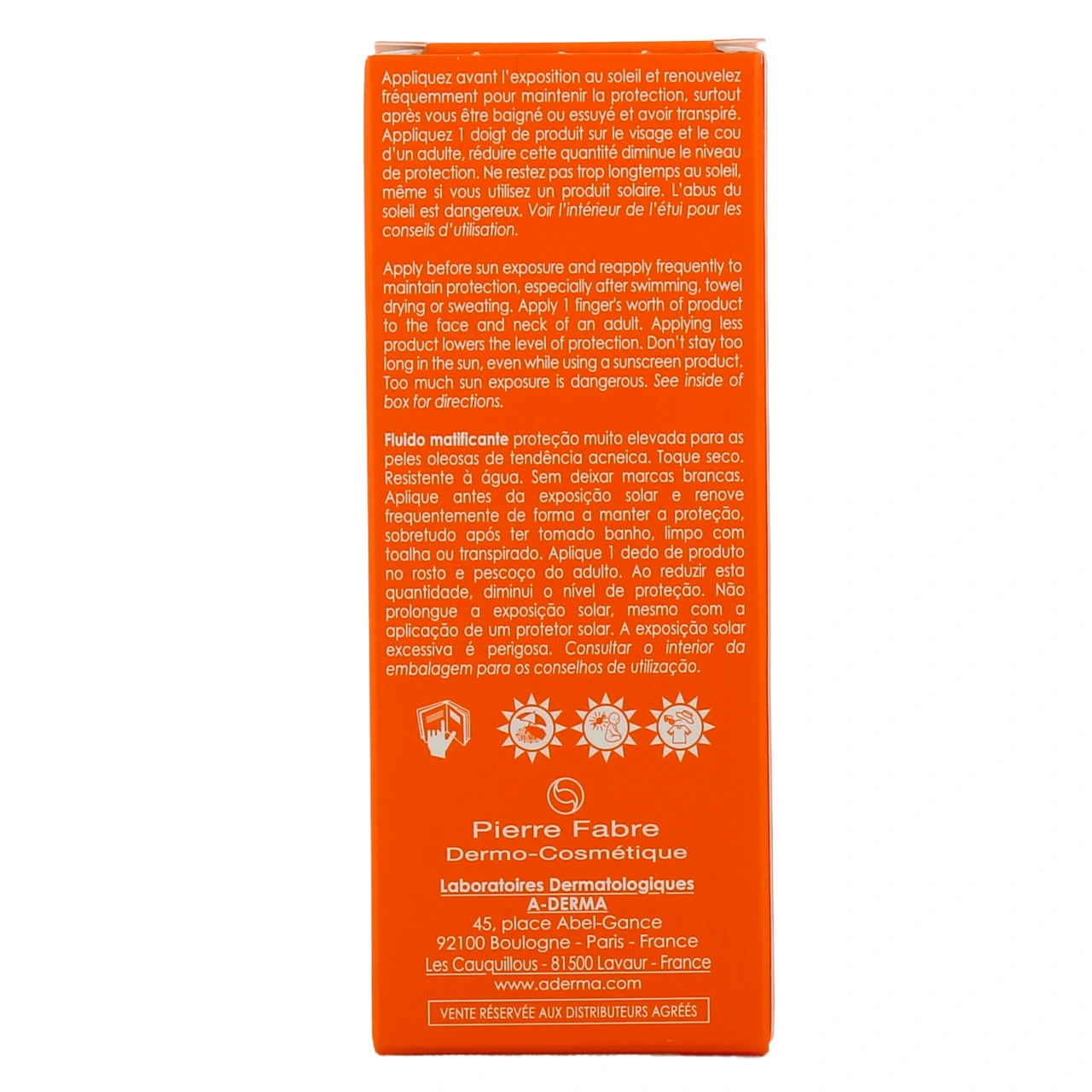 A-Derma Protect AC Fluide Solaire Matifiant SPF 50+ - Vue 3