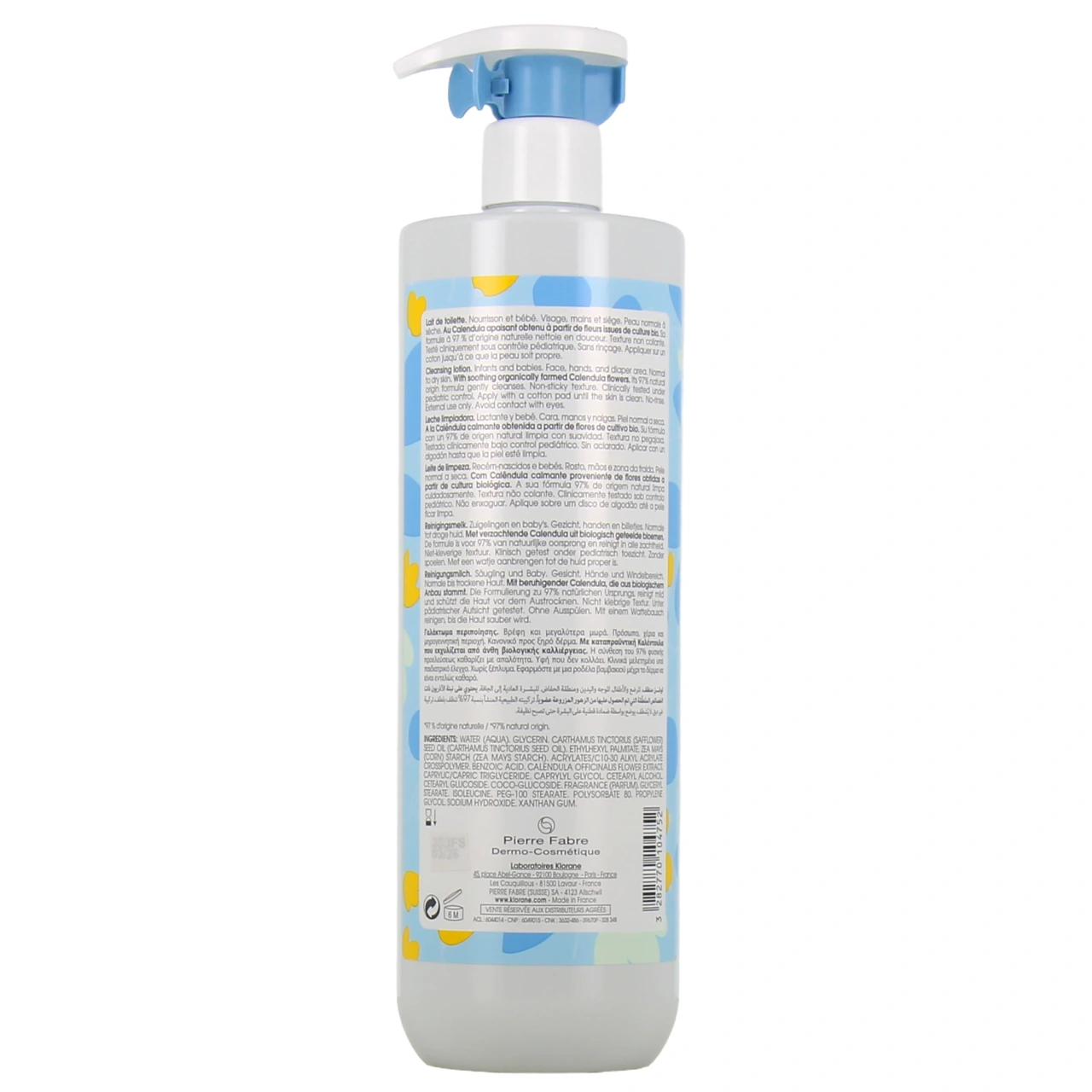Klorane Bébé Lait de toilette sans rinçage Calendula apaisant - Vue 6