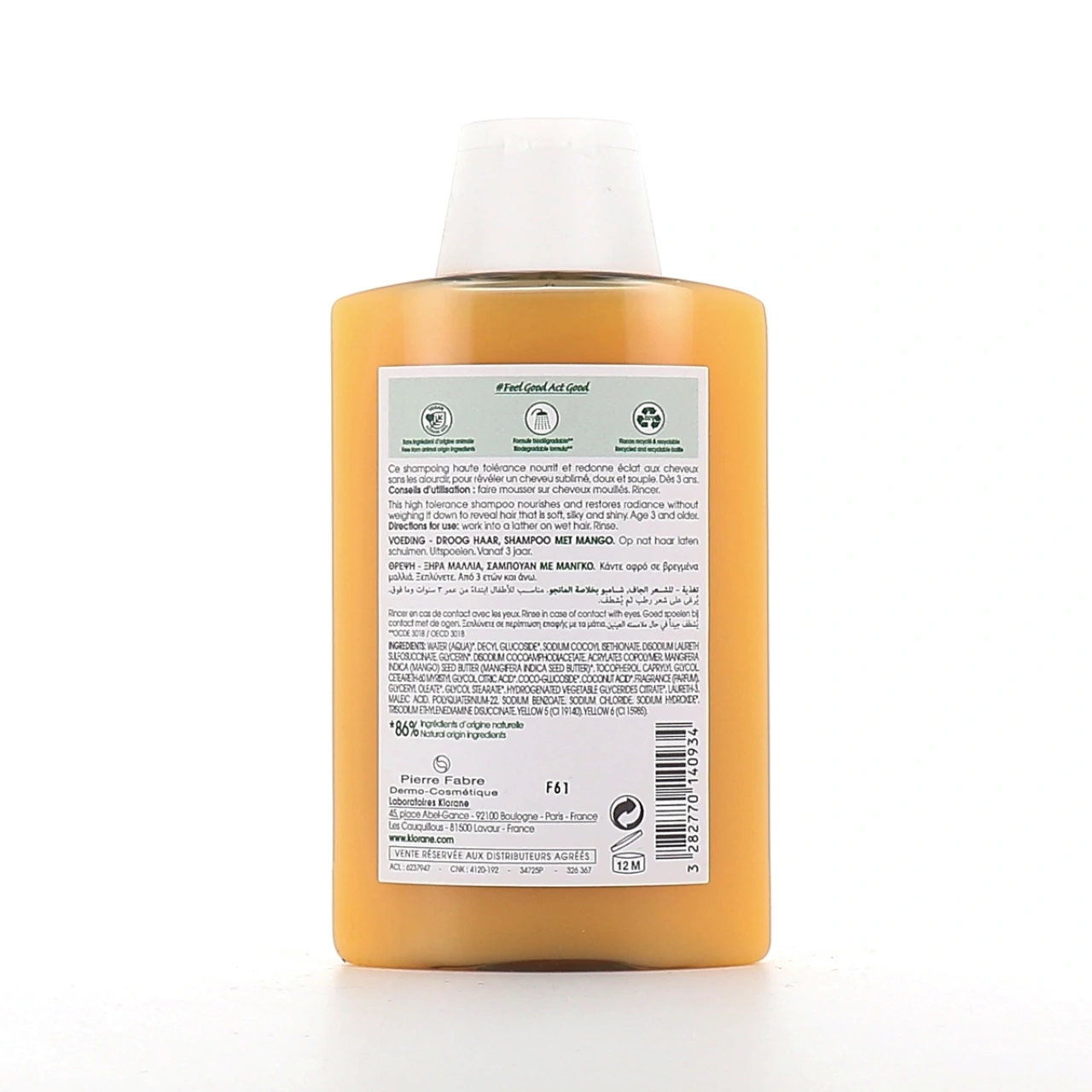 Klorane Shampoing Nutrition Cheveux Secs Mangue - Vue 11