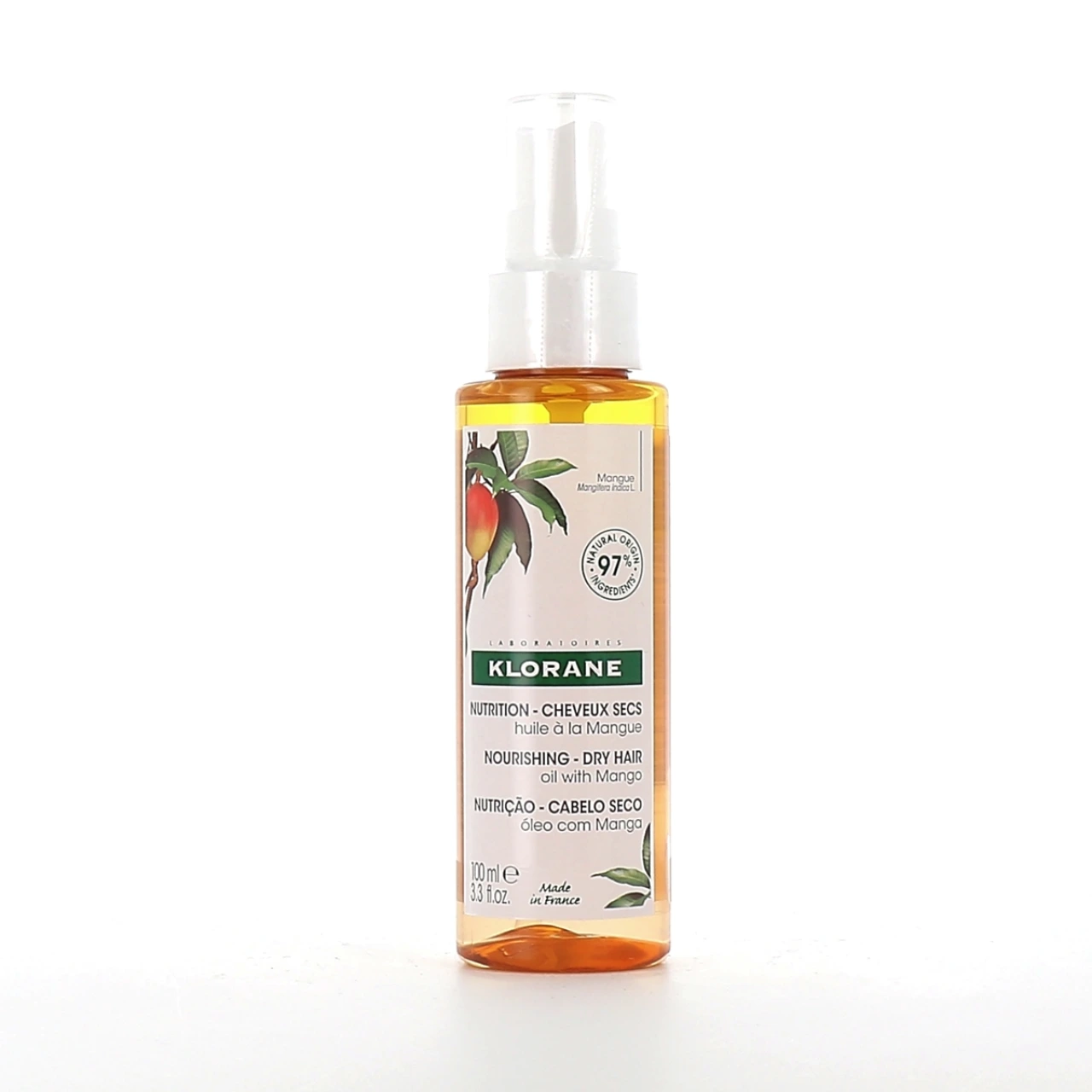 Klorane Huile Nutrition Cheveux Secs mangue - Klorane