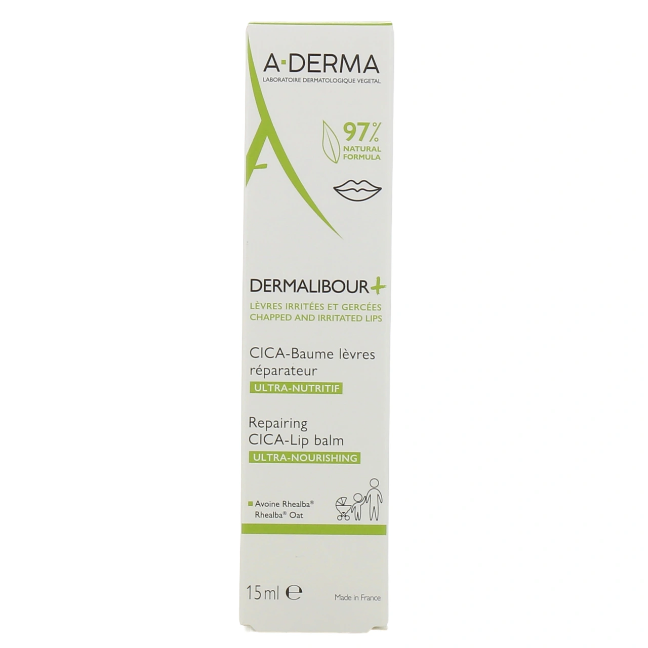 A-Derma Dermalibour+ Cica Baume Lèvres Réparateur - Vue 2