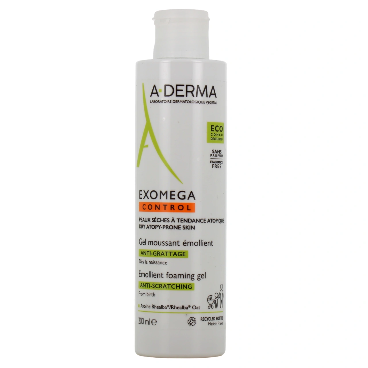 A-Derma Exomega Control Gel Moussant Emollient Anti-Grattage - Vue 2