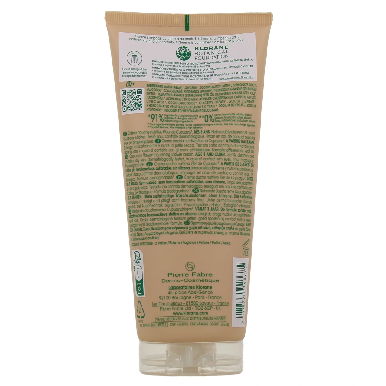 Klorane Crème Douche Nutritive au Cupuaçu Bio - Vue 9