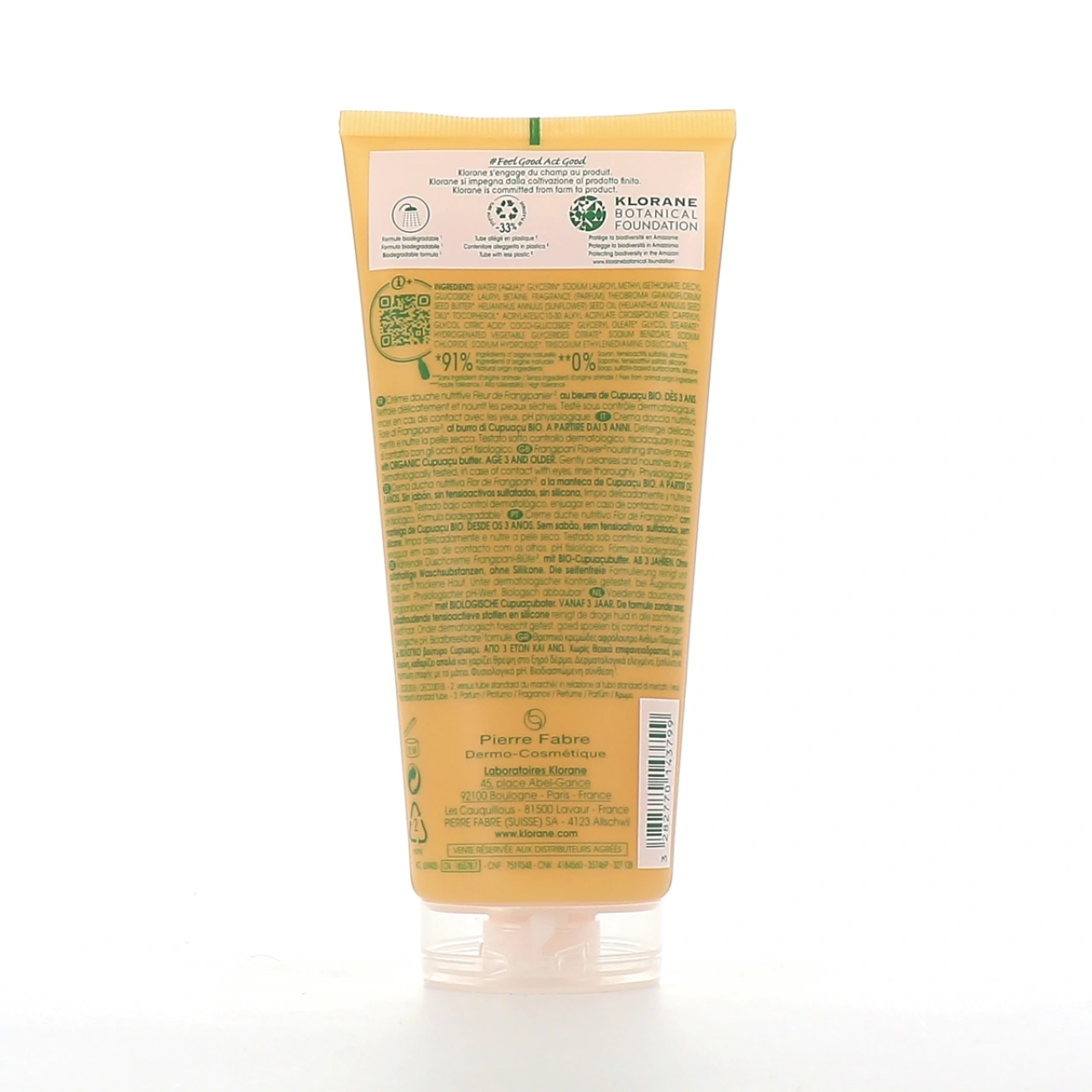 Klorane Crème Douche Nutritive au Cupuaçu Bio - Vue 2