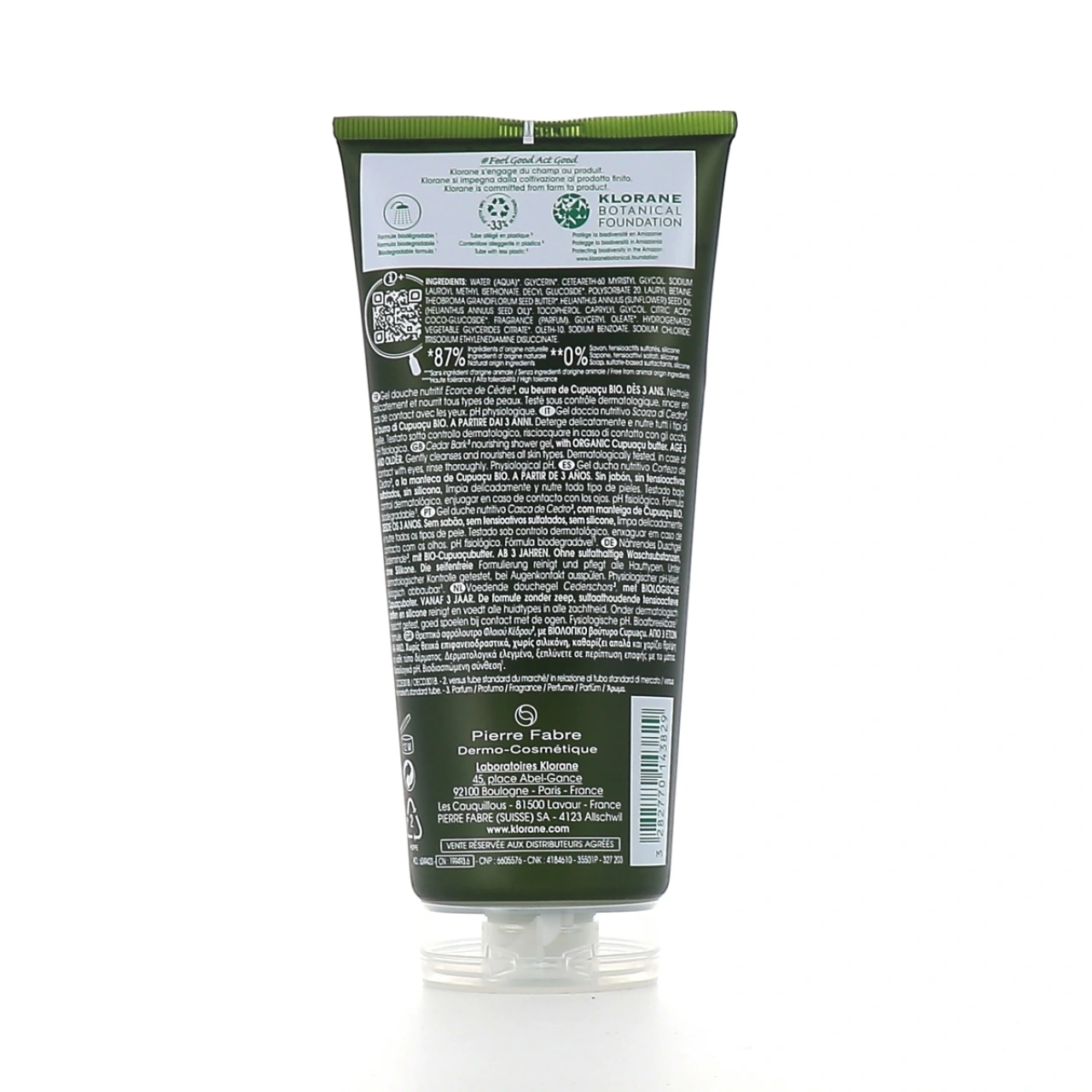 Klorane Gel Douche au Cupuaçu Bio - Vue 2