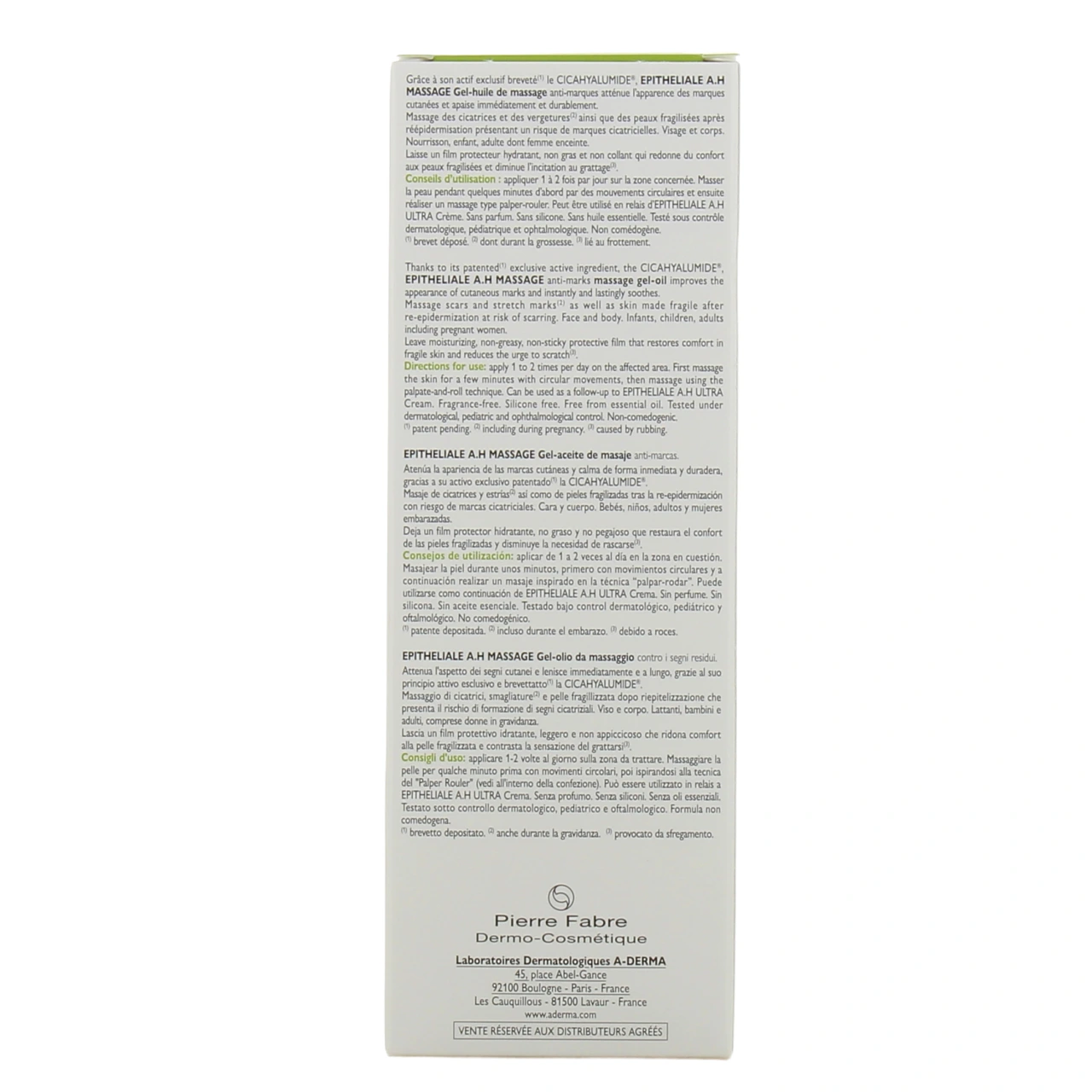 A-Derma Gel-huile de massage Epitheliale A.H - Vue 12